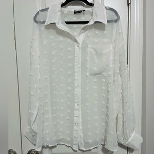 Oversized Sheer Blouse